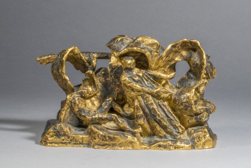BOURDELLE Émile-Antoine (1861-1929), Combat des Héros et des Dieux (1929) - Sculpture Style Art Déco