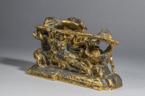 Sculpture Sculpture en Bronze - BOURDELLE Émile-Antoine (1861-1929), Combat des Héros et des Dieux (1929)