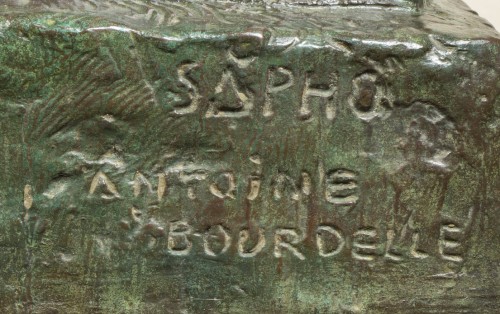 BOURDELLE Émile-Antoine (1861-1929), Sapho, Second composition - Sculpture Style Art Déco