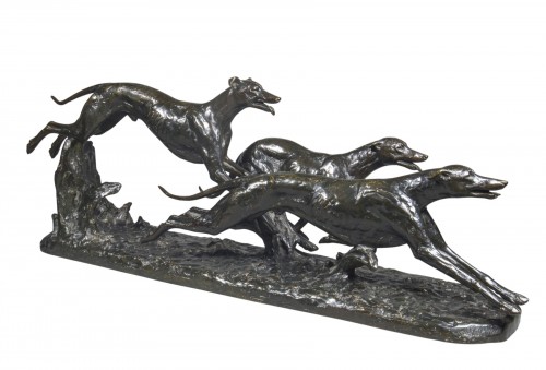 FIOT Maximilien (1886-1953), Three greyhounds