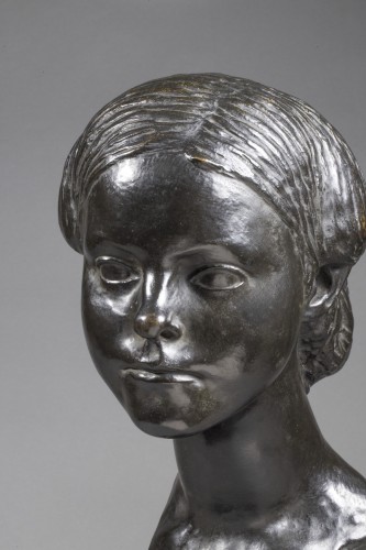 HOETGER Bernhard (1874-1949 Allemand), Jeunesse - Sculpture Style Art nouveau