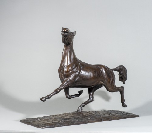 Sculpture Sculpture en Bronze - GIRONIERE Yves Benoist (1903-1983) Cheval au trot