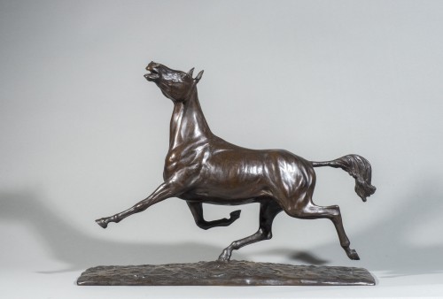 XXe siècle - GIRONIERE Yves Benoist (1903-1983) Cheval au trot