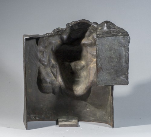 MOURET Urbain (1895-1975) , Masque de Beethoven - Sculpture Style Art Déco