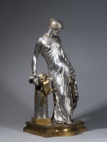 Sculpture Sculpture en Bronze - PRADIER James (1790-1852), Sapho debout