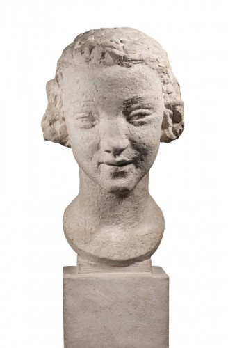 WLERICK Robert (1882-1944), Buste de jeune fille