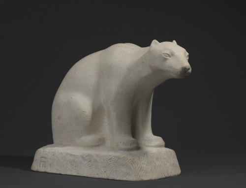 MARTINEZ François (1902-1986), Ours polaire assis - Sculpture Style Années 50-60