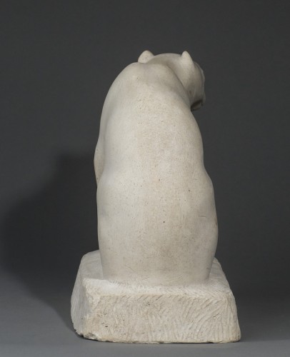 Sculpture  - MARTINEZ François (1902-1986), Ours polaire assis