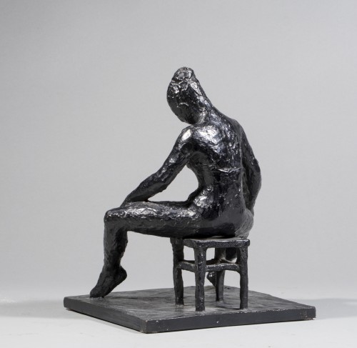 Antiquités - YENCESSE Hubert (1900-1987), Danseuse assise ou Le repos