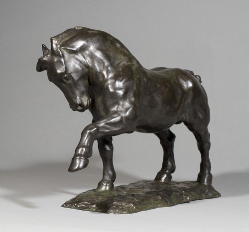 MONARD Louis de (1873-1939), Cheval de trait - Sculpture Style Art Déco