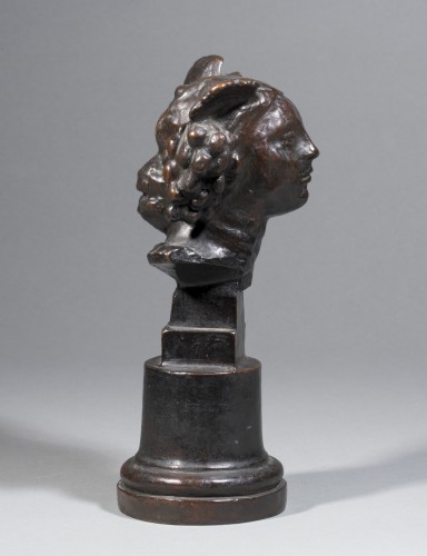 BOURDELLE Emile-Antoine (1861-1929), Petite tête aux raisins, 1910 - Art nouveau