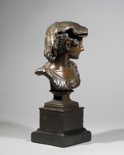 CARPEAUX Jean-Baptiste (1827-1875), Le Rieur napolitain n°2 (1863) et La Rieuse napol - Sculpture Style Louis-Philippe