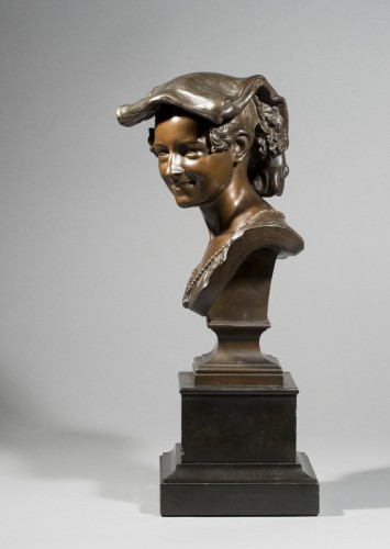 XIXe siècle - CARPEAUX Jean-Baptiste (1827-1875), Le Rieur napolitain n°2 (1863) et La Rieuse napol