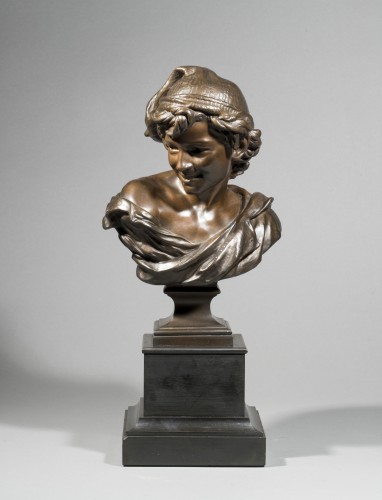 Antiquités - CARPEAUX Jean-Baptiste (1827-1875), Le Rieur napolitain n°2 (1863) et La Rieuse napol