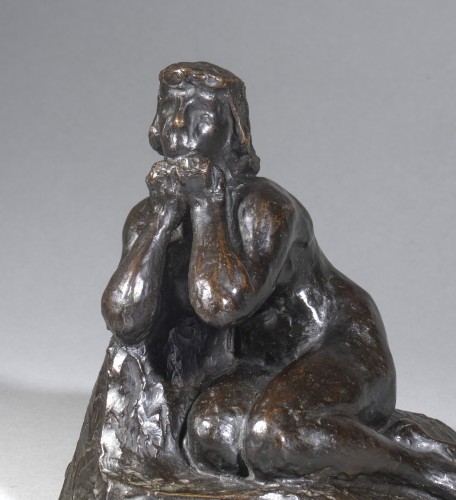SABOURAUD Raymond Jacques (1864 - 1938), Jeune femme pensive - Art Déco