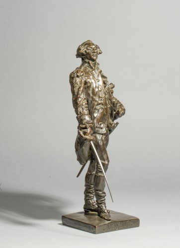 DALOU Aimé-Jules (1838-1902), La Fayette (around 1881) - Sculpture Style Napoléon III