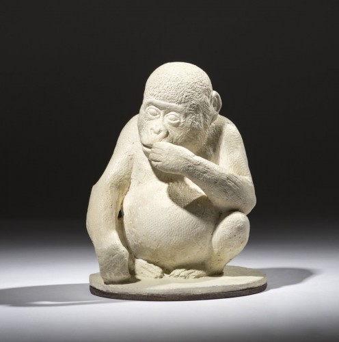 Sculpture  - SIMON Paul (1892-1979) « Young gorilla »