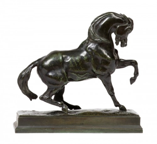 BARYE Antoine-louis (1795-1875) - Cheval turc n°3 Antérieur gauche levé (terrasse rect