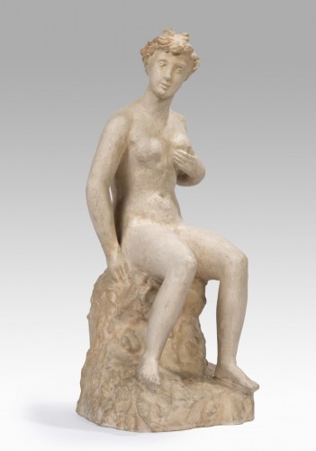 XXe siècle - BELMONDO Paul (1898-1982) - Nu féminin se tenant le sein gauche