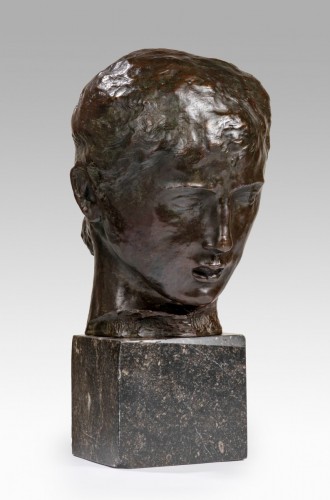 BERNARD Joseph (1866-1931) - Young girl&#039;s head - 