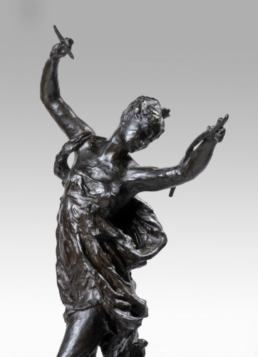 CARPEAUX Jean Baptiste (1827-1875), The disarmed Love (draft) - Sculpture Style 