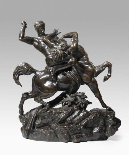 BARYE Antoine-Louis (1795-1875), Theseus and the Centaur Bienor - 