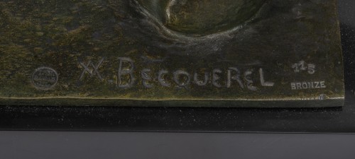 Sculpture Sculpture en Bronze - André-Vincent BECQUEREL (1893 - 1981) - Couple de lionnes