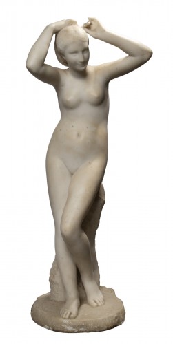 SUCHETET Auguste-Edmé (1854 - 1932) - Femme nue se coiffant