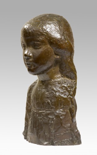 CARTON Jean Maurice (1912-1988), Bust of a young girl    - Sculpture Style 50