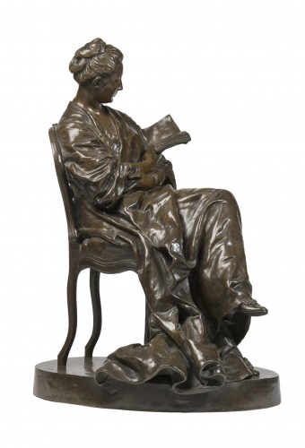 DALOU Jules (1838-1902) The reading lady (1877-1881)   