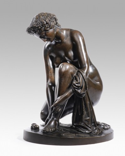 XIXe siècle - PRADIER James (1790-1852), Toilette d’Atalante