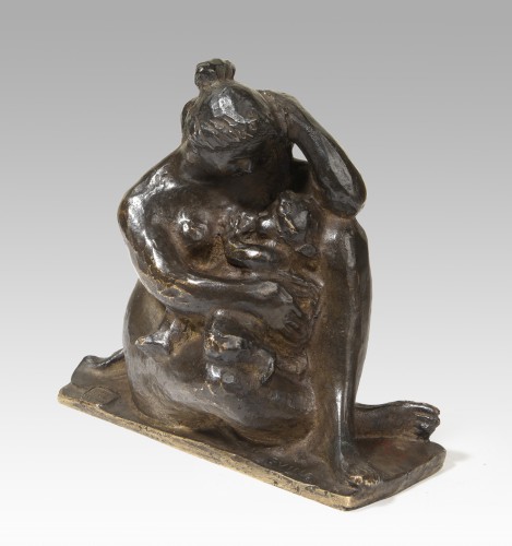 GUINO Richard (1890-1973), la maternité - Sculpture Style 