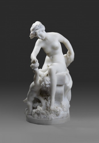 19th century - CARRIER-BELLEUSE Louis-Robert  (1848 - 1913), Woman and child  
