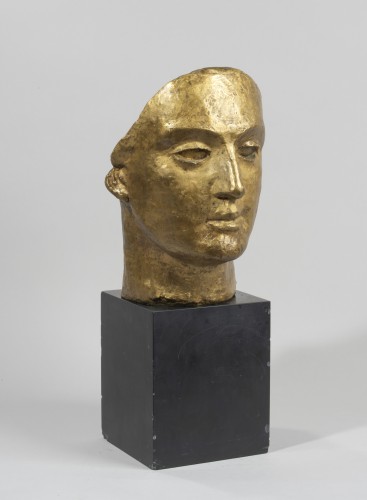   COUBINE Othon (1883-1969) - Woman mask - Sculpture Style Art Déco