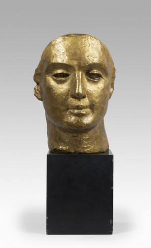 COUBINE Othon (1883-1969) - Masque de femme - Art Déco