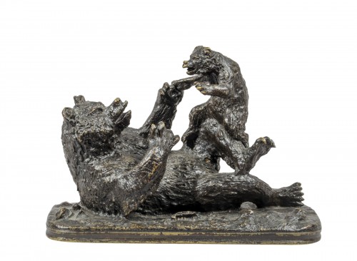 FRATIN Christophe (1801-1864), Bear playing with her cub