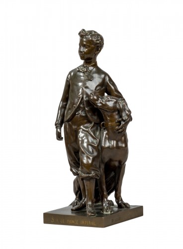 CARPEAUX Jean Baptiste (1827-1875), Le Prince impérial et son chien Néro