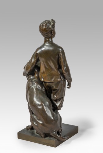CARPEAUX Jean Baptiste (1827-1875), Le Prince impérial et son chien Néro - Galerie Nicolas Bourriaud