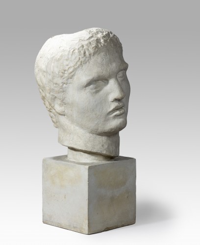 JANNIOT Alfred-Auguste (1889-1969) - Tête d’Apollon - Sculpture Style Art Déco