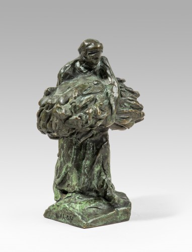 DALOU Aimé-Jules (1838-1902)  - Bearer of sheaves - Sculpture Style Napoléon III