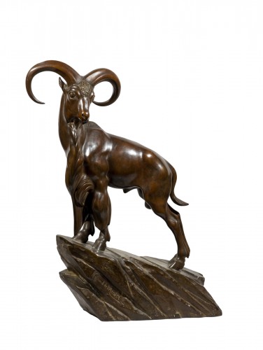 Raymond de MEESTER ( 1904 -1995) - Mouflon sur un rocher