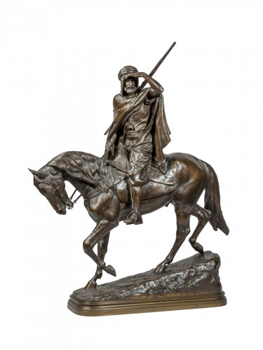 Isidore BONHEUR (1827-1901) Guerrier arabe à cheval
