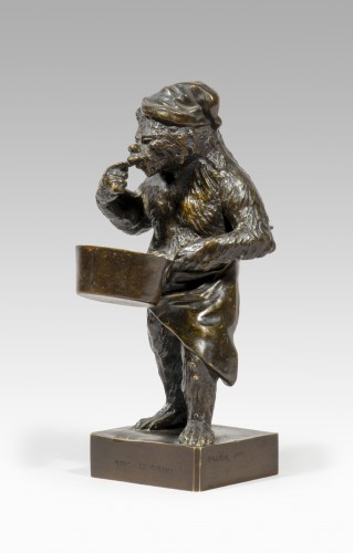 FRATIN Christophe (1801-1864), Bear in « Lent »    - Sculpture Style Napoléon III