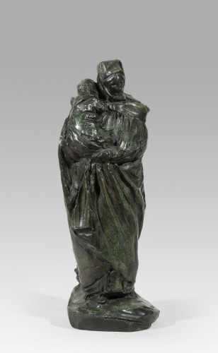 Antiquités - DALOU Aimé-Jules (1838-1902), Boulonnaise bearing her child