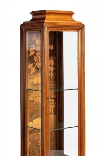 Meuble Vitrine Art nouveau "Pommiers du Japon" - Émile Gallé - Mobilier Style Art nouveau