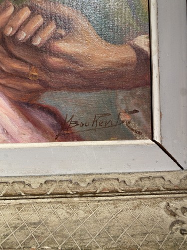 Couple - Miloud Boukerche (1918-1979) - Tableaux et dessins Style Années 50-60