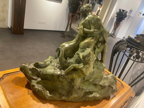 19th century - Raoul Larche (1860-1912) - Le Chant des Sirènes - Bronze Sculpture