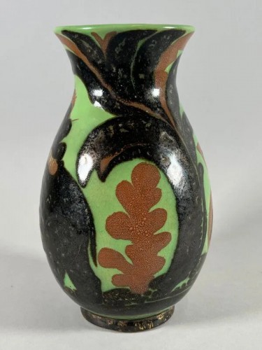Céramiques, Porcelaines  - Doris alias Buthaud, Vase éléphant en céramique Art Deco