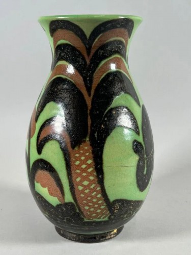 Doris alias Buthaud, Elephant ceramic vase Art Deco - Art Déco