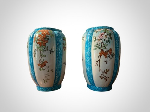 Edmond Lachenal (1855-1948), Jardinière et vases en céramique Art nouveau - Art nouveau